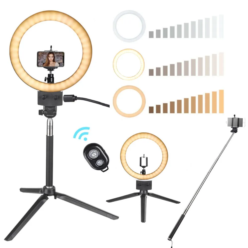 Yescom 8" Ring Light w/ Stand Angeleye Photo Video Social Lighting